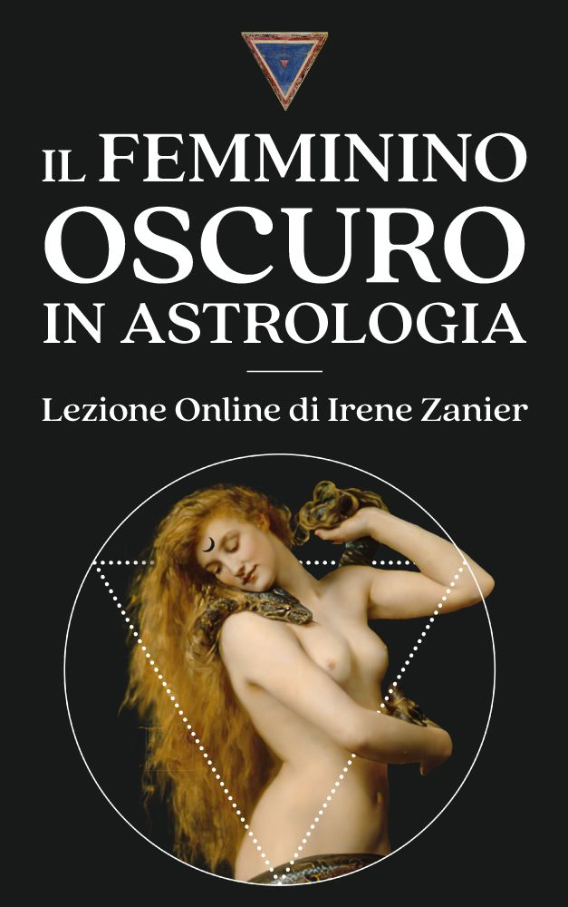 Copertina del corso di astrologia online Il femminino oscuro di Irene Zanier