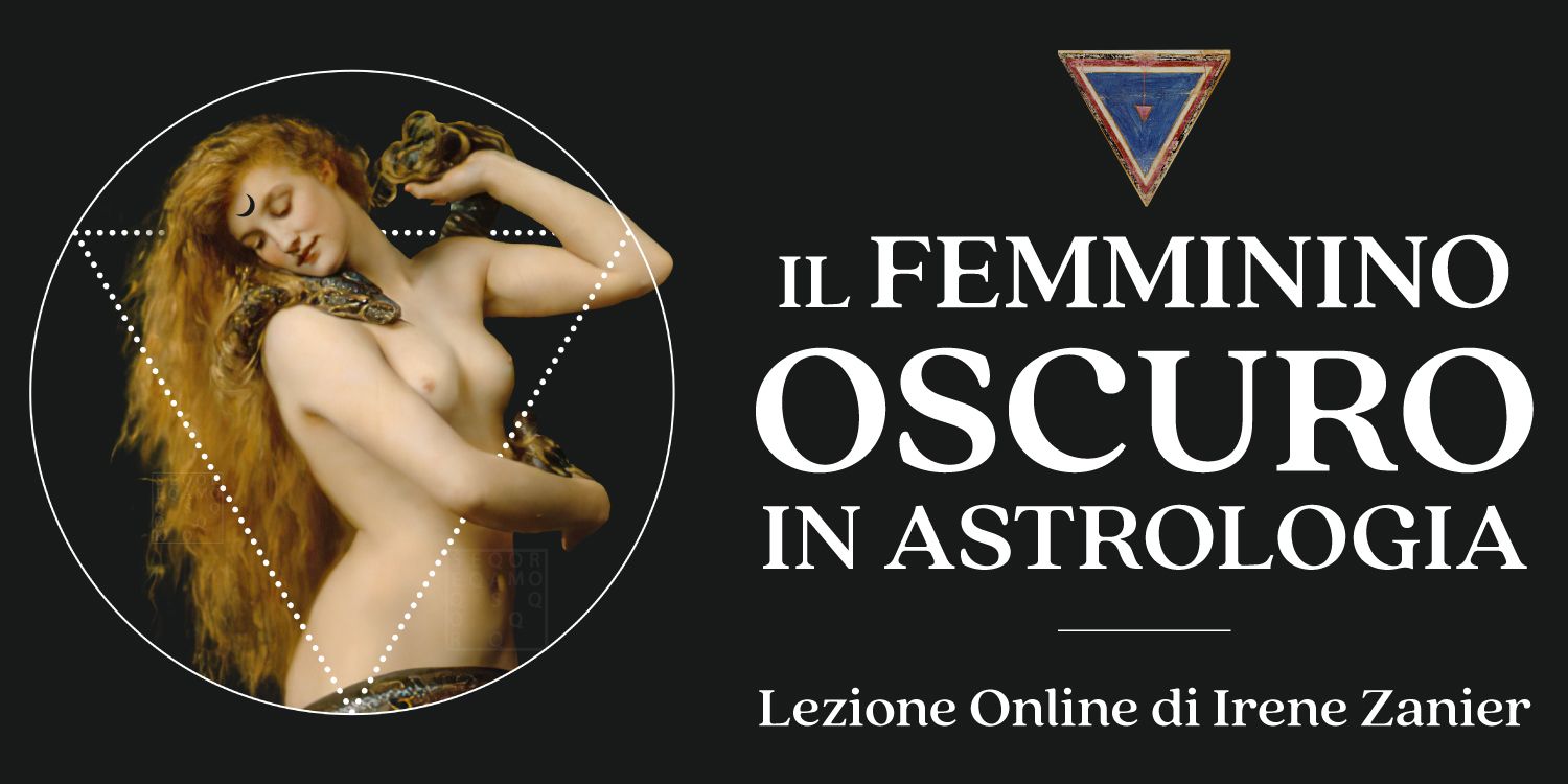 Copertina del corso di astrologia online Il femminino oscuro di Irene Zanier