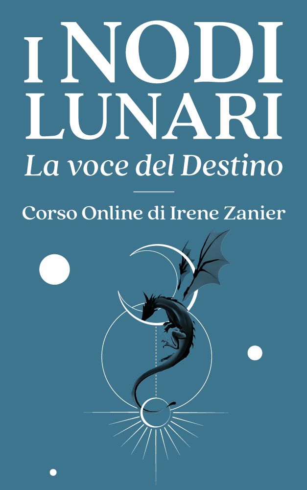 Copertina del corso di astrologia online I Nodi lunari di Irene Zanier